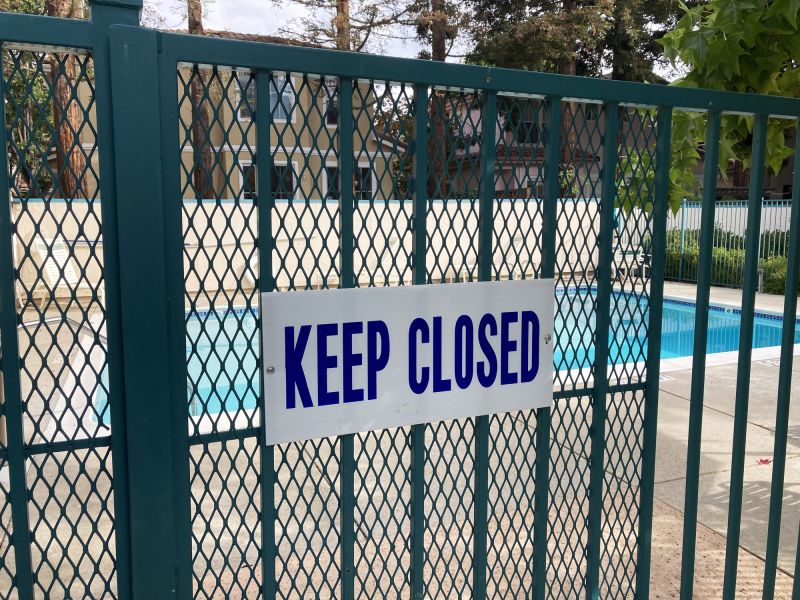 Metal Pool Fence Installation