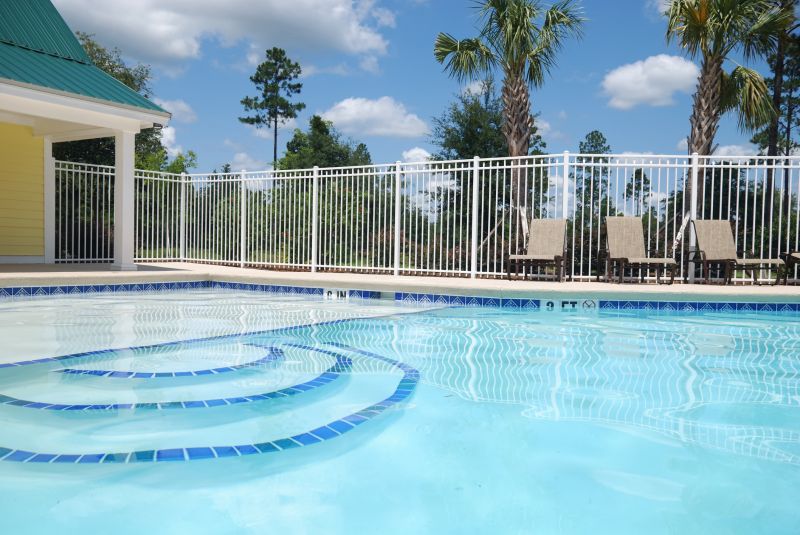 Metal Pool Fence Installation